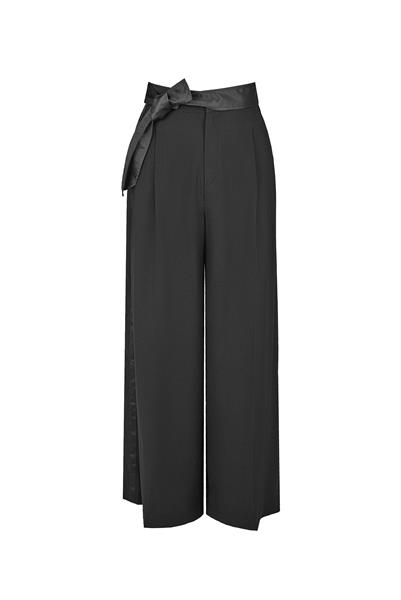 BLACK ROUGH TROUSERS