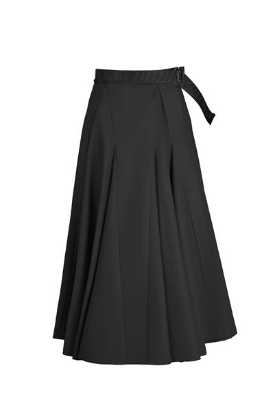 BLACK GABARDINE SKIRT