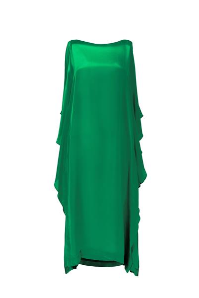 GREEN CHIFFON DRESS
