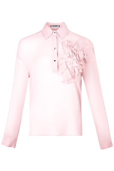 FLOWER CHIFFON SHIRT