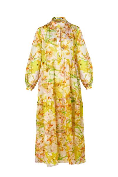 YELLOW FLOWER BABYDOLL DRESS